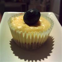 baked cheesecake cupcakes with blueberries
